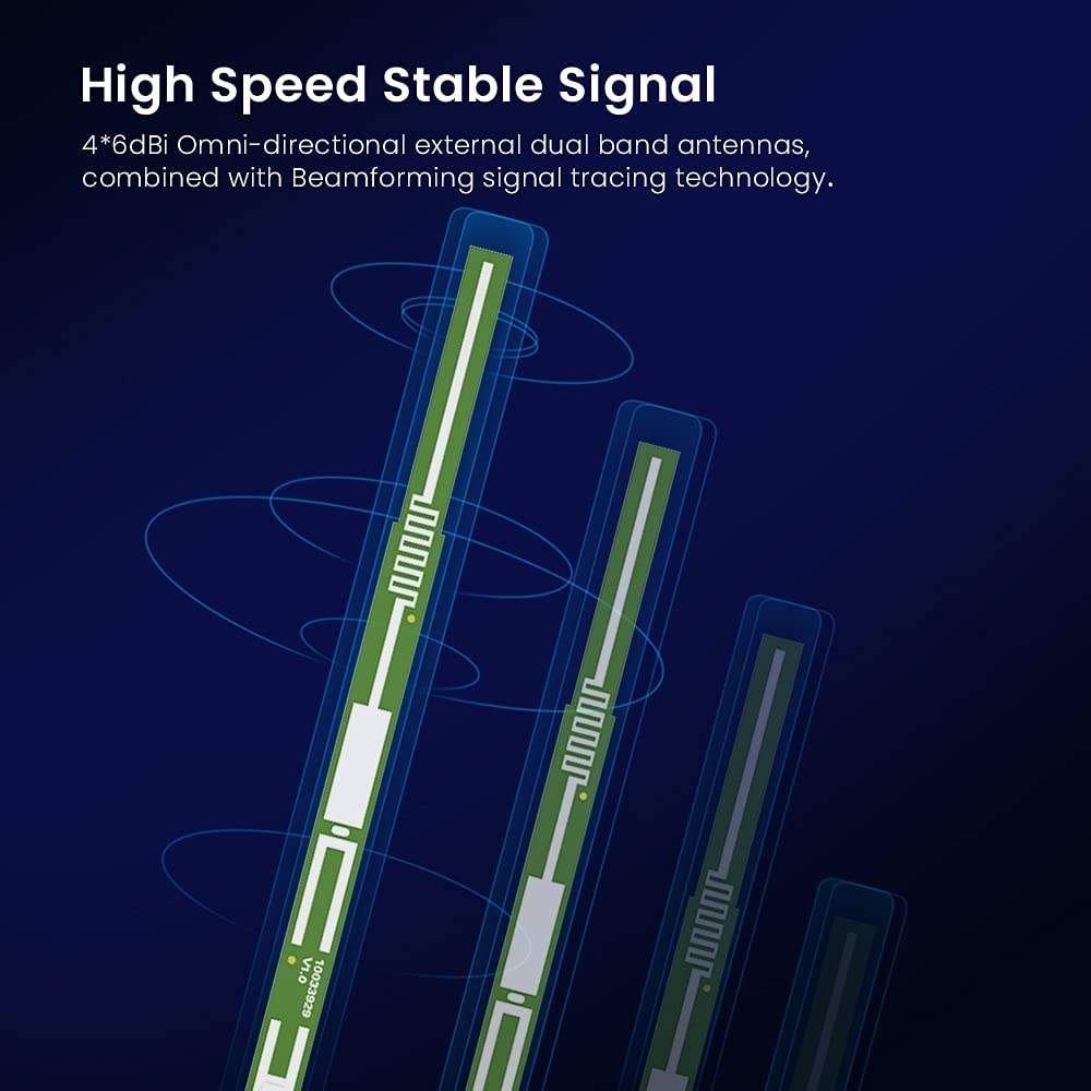 Tenda AC10 AC1200 Wireless Smart Dual-Band Gigabit WiFi Router, MU-MIMO, 4 Gigabit Ports, 867Mbps/5 GHz+ 300Mbps /2.4GHz, (Black, Not a Modem) Tenda AC10 AC1200 Wireless Smart Dual-Band Gigabit WiFi Router, MU-MIMO, 4 Gigabit Ports, 867Mbps/5 GHz+ 300Mbps /2.4GHz, (Black, Not a Modem)