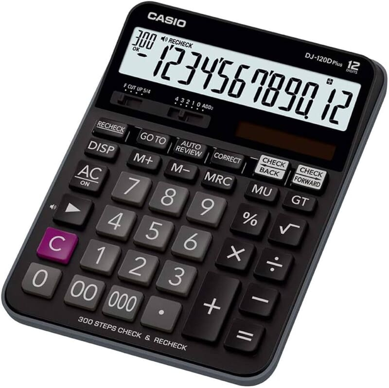CASIO ELE CALCULATOR DJ-120DPLUS Check & Recheck CASIO ELE CALCULATOR DJ-120DPLUS Check & Recheck
