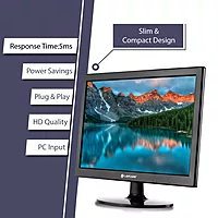 LapCare LM154H: 15.4″ HD (1280×800) LED display, 5 ms response, 60 Hz, VGA + HDMI ports, 250 cd/m² brightness, power‑saving, wall‑mountable.