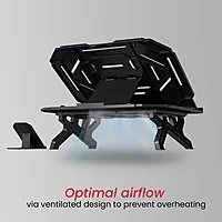 Portronics Hexa 33 Laptop Stand – Adjustable Height & Phone Holder