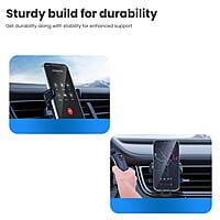 Portronics Clamp Y Adjustable Air Vent Mobile Holder for Car with 360° Rotational