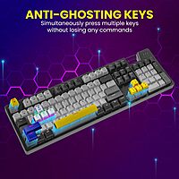 Portronics K1 Mechanical Keyboard offers tactile blue switches, customizable RGB lighting, sleek design, and durability for gamers and typists.
