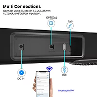Portronics Sound Slick IV – 120W Bluetooth Soundbar offers immersive sound with deep bass, sleek design, and multiple connectivity options. Perfect for enhancing your home entertainment experience.