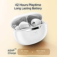 boAt Airdopes 141 ANC TWS in-Ear Earbuds w/ 32 dB ANC, 42 Hrs Playback, 50ms Low Latency Beast Mode, 4 Mics with ENx, ASAP Charge, IWP Twch with BT v5.3 & IPX5 Ear Buds TWS