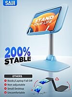 Portable Laptop Table for 17" Devices – Foldable, Anti-Skid, Adjustable Height, Lightweight Design, Ideal for Home, Office, or Travel, Easy to Store, Perfect for Working or Studying Anywhere.
