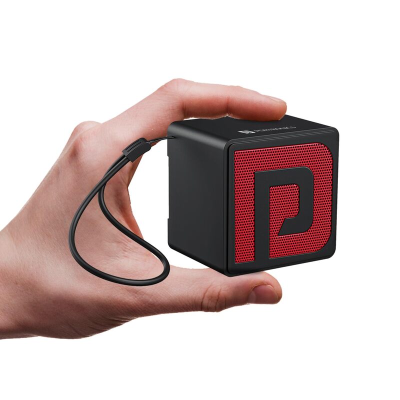 Portronics Nugget 3W Mini Speaker – White, USB-C, Compact & Powerful Sound, Perfect Travel Audio