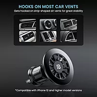Portronics Mogun 2 Magnetic Mobile Holder – 360° Rotation | Powerful Magnet| Black | 1 Year Warranty