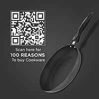 Preethi Dura Collection Non Stick Fry Pan, 24 cm, with Glass Lid, Gas & Induction Compatible