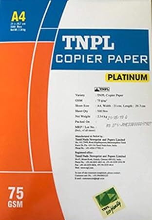 TNPL AishEngg TNPL 75GSM A4 Copier Paper Ream 500 sheets (1)