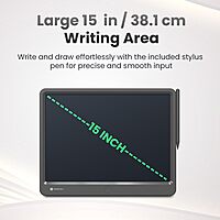 Portronics RuffPad 15 LCD Writing Tablet (POR 1237) – 15 Inch Re-Writable Display | 1 Year Warranty