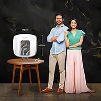 Crompton Solarium Qube IOT 25L Smart Storage Water Heater (Geyser) with Alexa Enabled Control (White),Free installation & connection pipes.