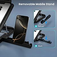 Lapcare ChillMate DCX‑A101 is a lightweight (300g) laptop cooling stand with dual 125mm ultra-quiet fans (1000 RPM), USB-powered, fits laptops up to 15.6".