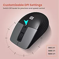 Portronics Key10 Wireless Combo | Ergonomic Design, USB Receiver, Adjustable DPI, AI Features, Comfortable Wrist Rest, Perfect for Home & Office, Seamless Connectivity, Long Battery Life.
