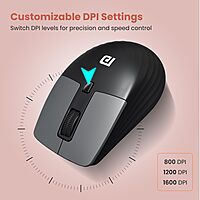 Portronics Key10 Wireless Combo | Ergonomic Design, USB Receiver, Adjustable DPI, AI Features, Comfortable Wrist Rest, Perfect for Home & Office, Seamless Connectivity, Long Battery Life.