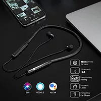Portronics Harmonics Z3 Bluetooth In-Ear Headset – V5.2, Magnetic, Metal Head | 30Hrs Play | Blue