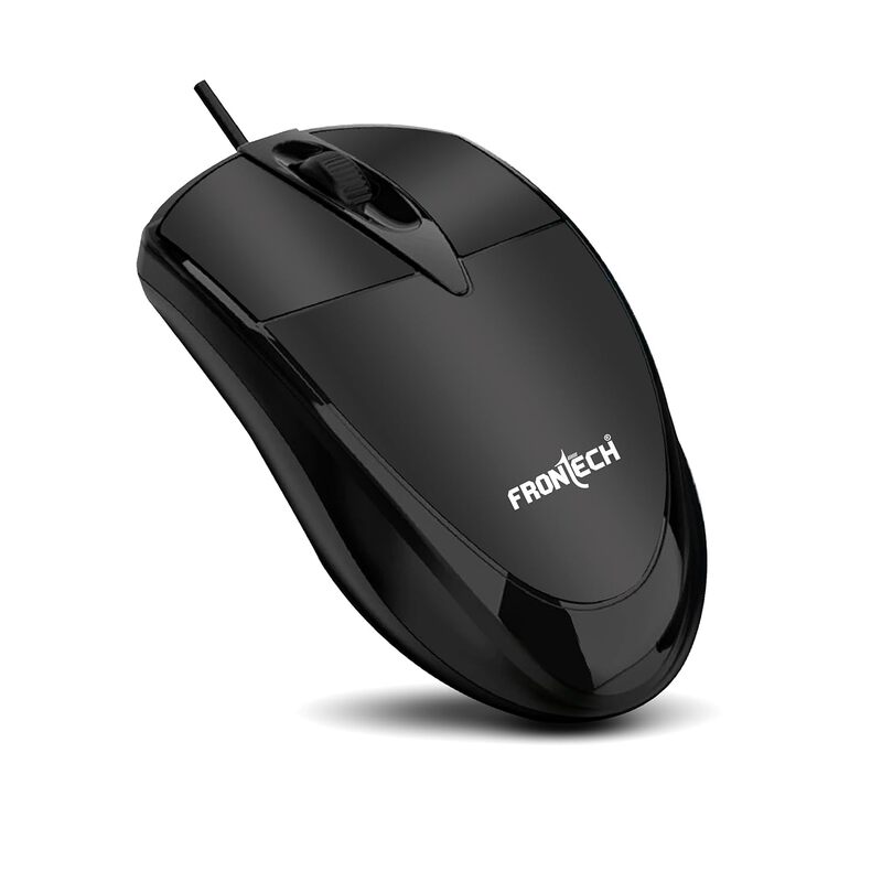 Frontech MS-0047 – Wired optical mouse with 1000 DPI, ergonomic design, and smooth tracking for precise and comfortable daily use.