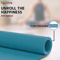 Lifelong Yoga mat for Women & Men EVA Material 4mm Anti-Slip Yoga Mat for Gym Workout