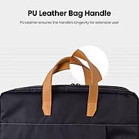 Portronics Encase 102 – 15.6" Laptop Bag, Black, Stylish & Durable