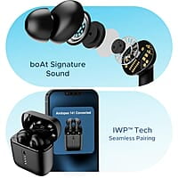 boAt Airdopes 141 Bluetooth Truly Wireless in Ear Ear Buds w/ 45H Playtime,Low Latency Mode for Gaming, ENx Tech, IWP, IPX4 Water Resistance, Smooth Touch Controls