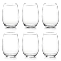 Treo by Milton Sphero Juice Tumbler, 6 Pieces Set, 270 ml Each, Transparent