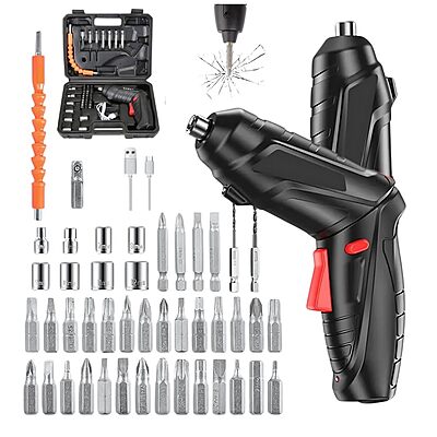 Electric Screwdriver Cordless Screwdriver Set Automatic Rechargeable Portable Maximum Torsion Power Screwdriver