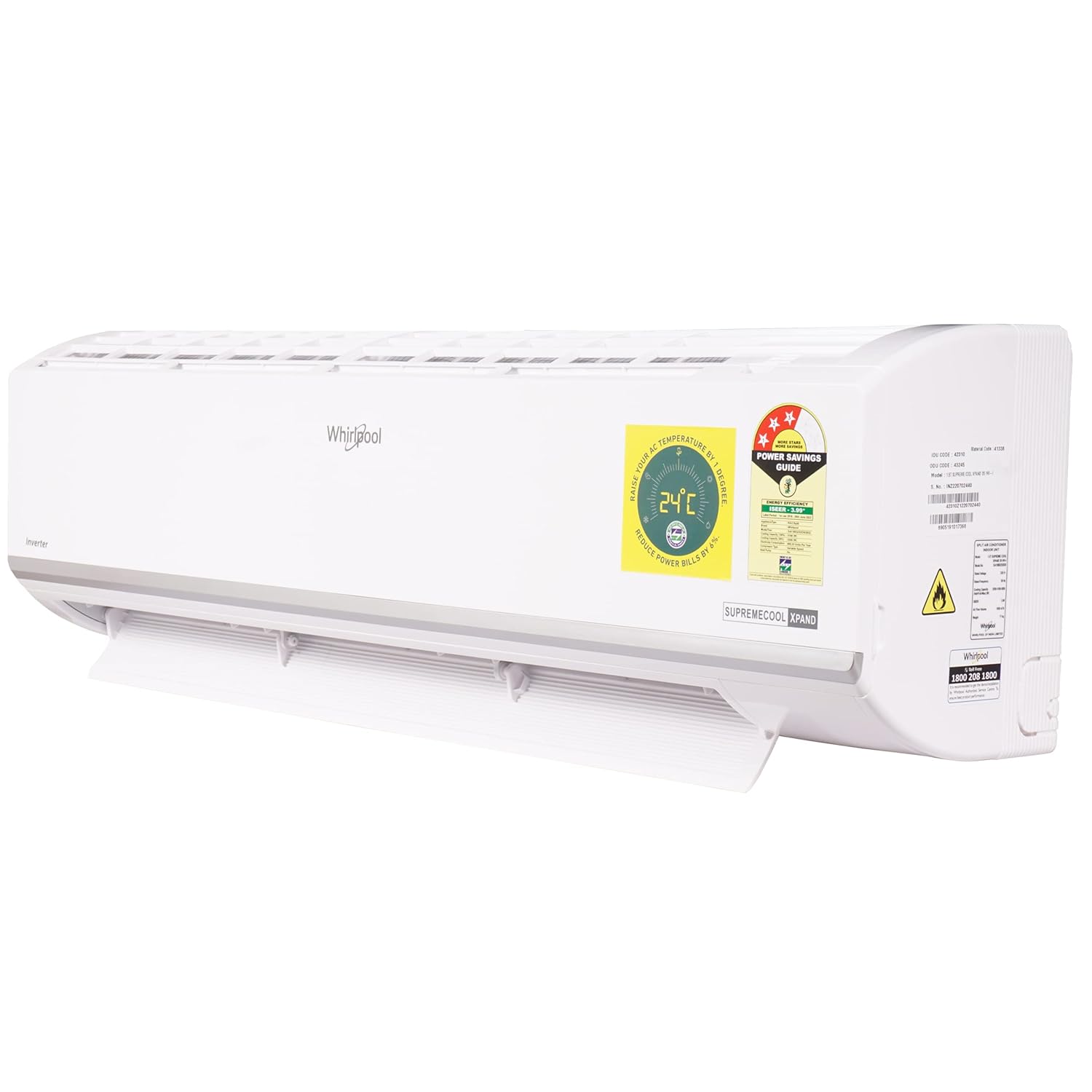 whirlpool supreme cool xpand 1.5ton 3 star AC