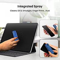 Portronics Swipe 2 Screen Cleaner & Duster – Blue effectively cleans screens and surfaces, ensuring devices remain spotless and smudge-free.