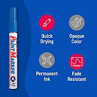 Artline 400XF Blue Paint Marker (Pack of 10) Artline 400XF Blue Paint Marker (Pack of 10)