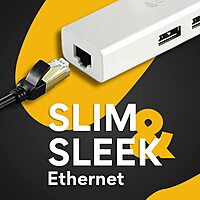 Coconut Type-C to USB 3.0 Hub with LAN Connector (Seamless Connectivity, Expand Device Ports, USB 3.0, Stable Internet via Integrated LAN Port, 1 Year Warranty)