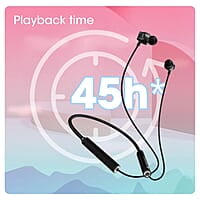 ZEBRONICS Yoga 9 with 45 Hours Backup, Bluetooth v5.2 Wireless Neckband, ENC Calling, Gaming Mode (Upto 50ms), Voice Assistant, Dual Pairing, Splash Proof and Type C