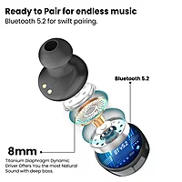 Portronics Harmonics Twins S3 TWS Earbuds with 20H playtime, superior sound, sleek design & comfortable fit. Perfect for music & calls.