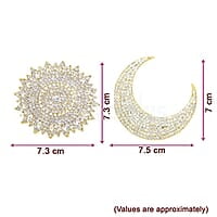 God Oranament White Stone Surya Pirai Chandra Pirai