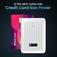 Portronics Zapcell 10K – 10000mAh Power Bank with 22.5W fast charging. Compact design, lightweight, and portable. Ideal for on-the-go charging of smartphones and devices. Stay powered up!
