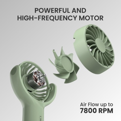 Portronics Toofan Mini Portable Rechargeable Fan with 3 Speed Modes, Upto 7800 RPM Max Speed, 2000 mAh Battery, Type C Charging Port, Magnetic Base for Stability Portronics Toofan Mini Portable Rechargeable Fan with 3 Speed Modes, Upto 7800 RPM Max Speed, 2000 mAh Battery, Type C Charging Port, Magnetic Base for Stability