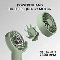 Portronics Toofan Mini Fan – 7800 RPM, Compact Design, White Color, USB Rechargeable, Lightweight, Portable, Ideal for Home, Office, Travel, Adjustable Speed, Quiet Operation, Energy Efficient.