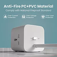 Portronics Volt 20 – 20W Desktop Charger features 3 AC ports, allowing you to charge multiple devices simultaneously. Compact design, efficient power delivery, perfect for home or office use.
