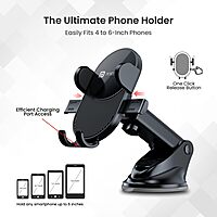 Portronics Clamp M3 – Car Mount, Suction Stand, Black. Perfect for hands-free navigation, this sturdy mount securely holds your device while driving. Easy to install and adjust for optimal viewing.