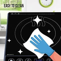 Havells Insta Cook Et-X Induction Cooktop, Dark Grey 1900 W, Ceramic Glass