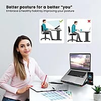 Portronics My Buddy Air Cooling Pad Laptop Stand with 6 Cooling Fans, RGB Lights, 7 Adjustable Heights, Mobile Stand