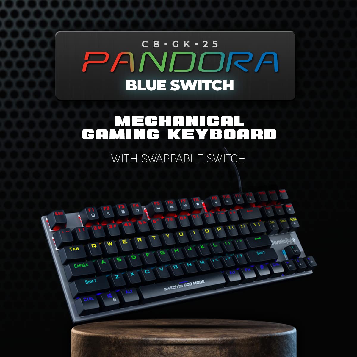 Cosmic Byte Pandora TKL Mechanical Keyboard CB-GK-26-Blue