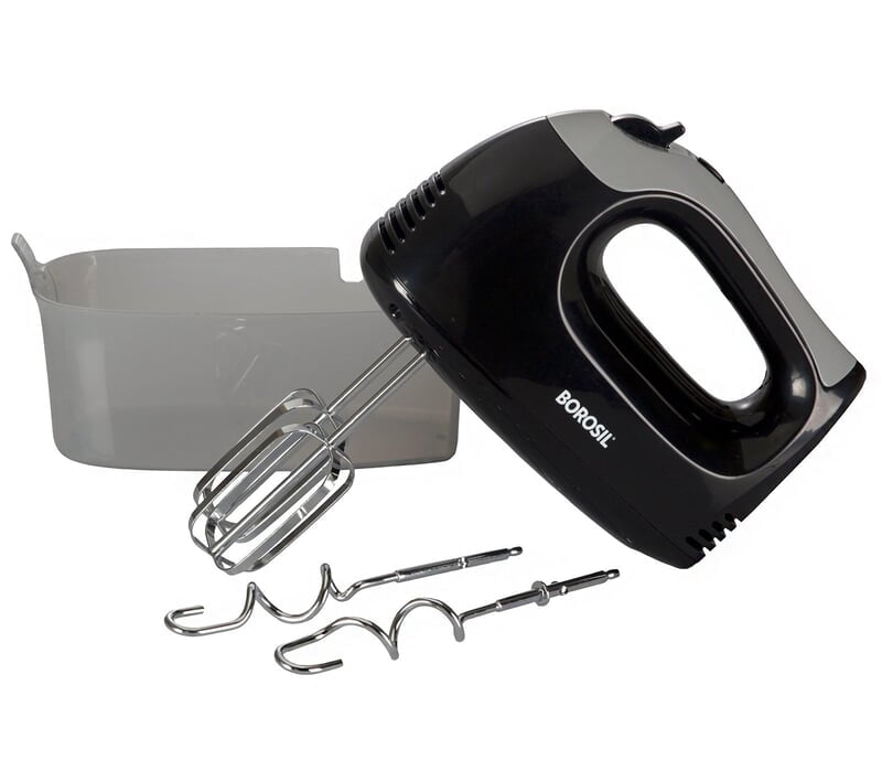 Borosil Smartmix 300-Watt Hand Mixer, Black
