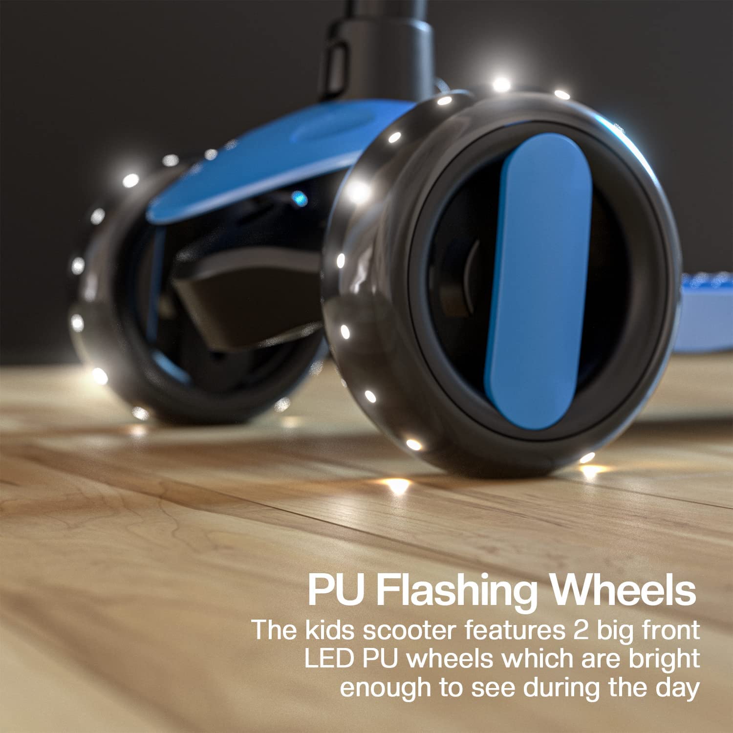 Baybee Alpha Glide Kick Scooter for Kids- Dark Blue Baybee Alpha Glide Kick Scooter for Kids- Dark Blue