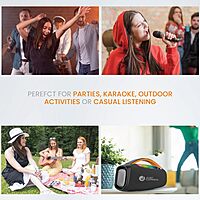 Just Corseca SUPERBOOM 200W Bluetooth Speaker – Wireless Mic | TWS | Portable | Blue