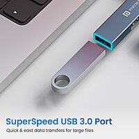 Portronics Mport Mino A – 3-in-1 USB Hub, L-Shape Design, compact and portable, perfect for connecting multiple devices, enhances productivity, ideal for home and office use, sleek and stylish.