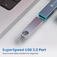 Portronics Mport Mino A – 3-in-1 USB Hub, L-Shape Design, compact and portable, perfect for connecting multiple devices, enhances productivity, ideal for home and office use, sleek and stylish.