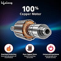 Lifelong LLM495 Neck Massager with Electric Heat Therapy Neck, Shoulder and Back Massager for pain and stress relief