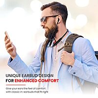 Portronics Harmonics Z5 – Bluetooth Headset, 33Hrs Playtime, Deep Bass, Comfortable Fit, Built-in Mic, Fast Charging, Lightweight Design, Perfect for Music & Calls, Ideal for Daily Use.