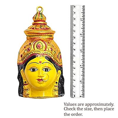 Gold Plated Varalakshmi Stone Face/Mugam with Atiigai/Necklace