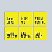 Zebronics Zeb-Buds 30 3.5Mm Stereo Wired In Ear Earphones With Mic For Calling, Volume Control, Multifunction Button, 14Mm Drivers, Stylish Eartip,1.2 Meter Durable Cable And Lightweight Design