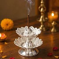 Silver Agarbathi Stand 19g
